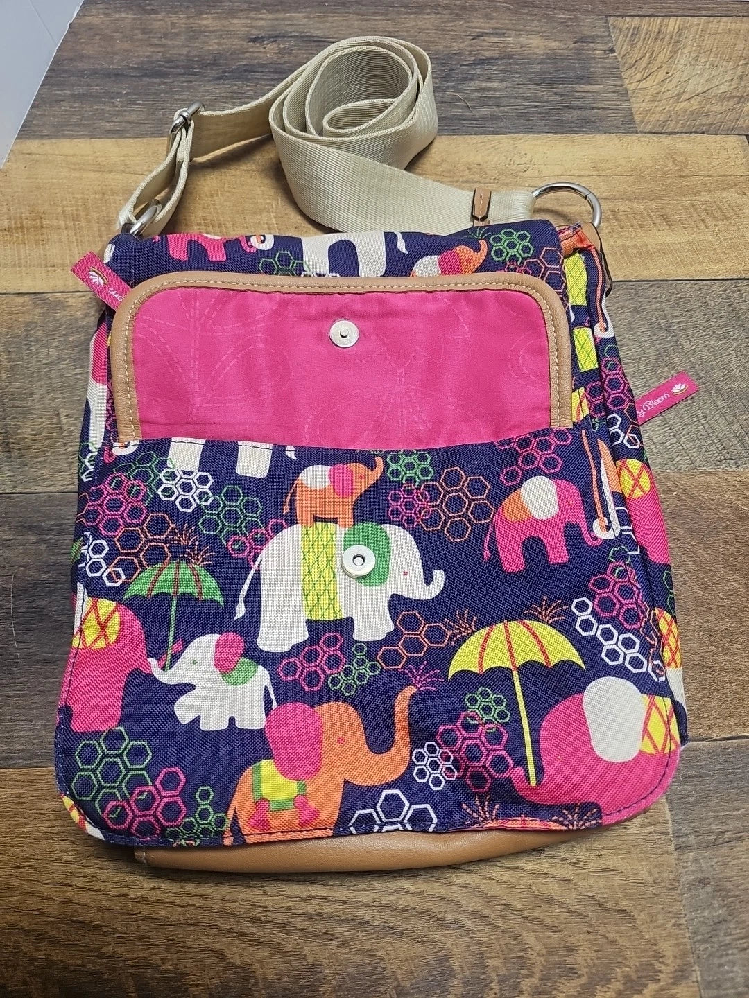 Colorful Desert Sahara Floral Adjustable Crossbody Bag