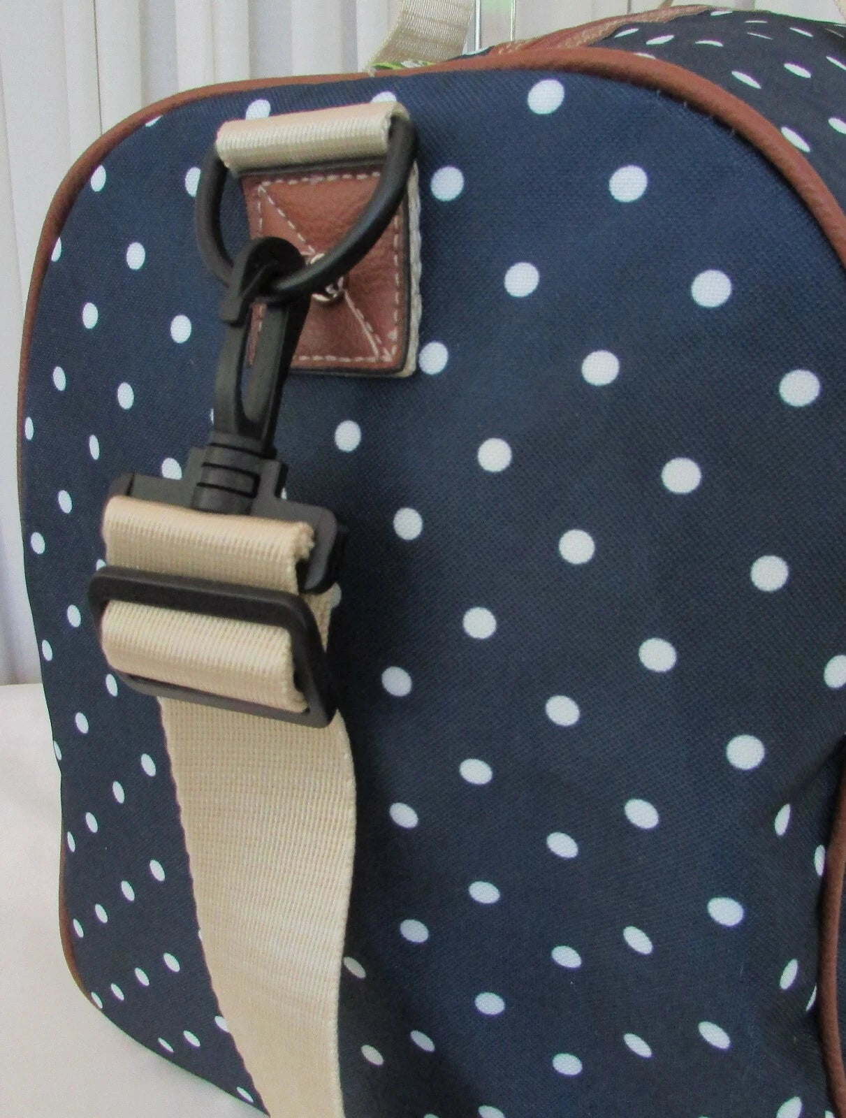 Lily Bloom Polka Dot Weekender Travel Carry-on Bag Duffel
