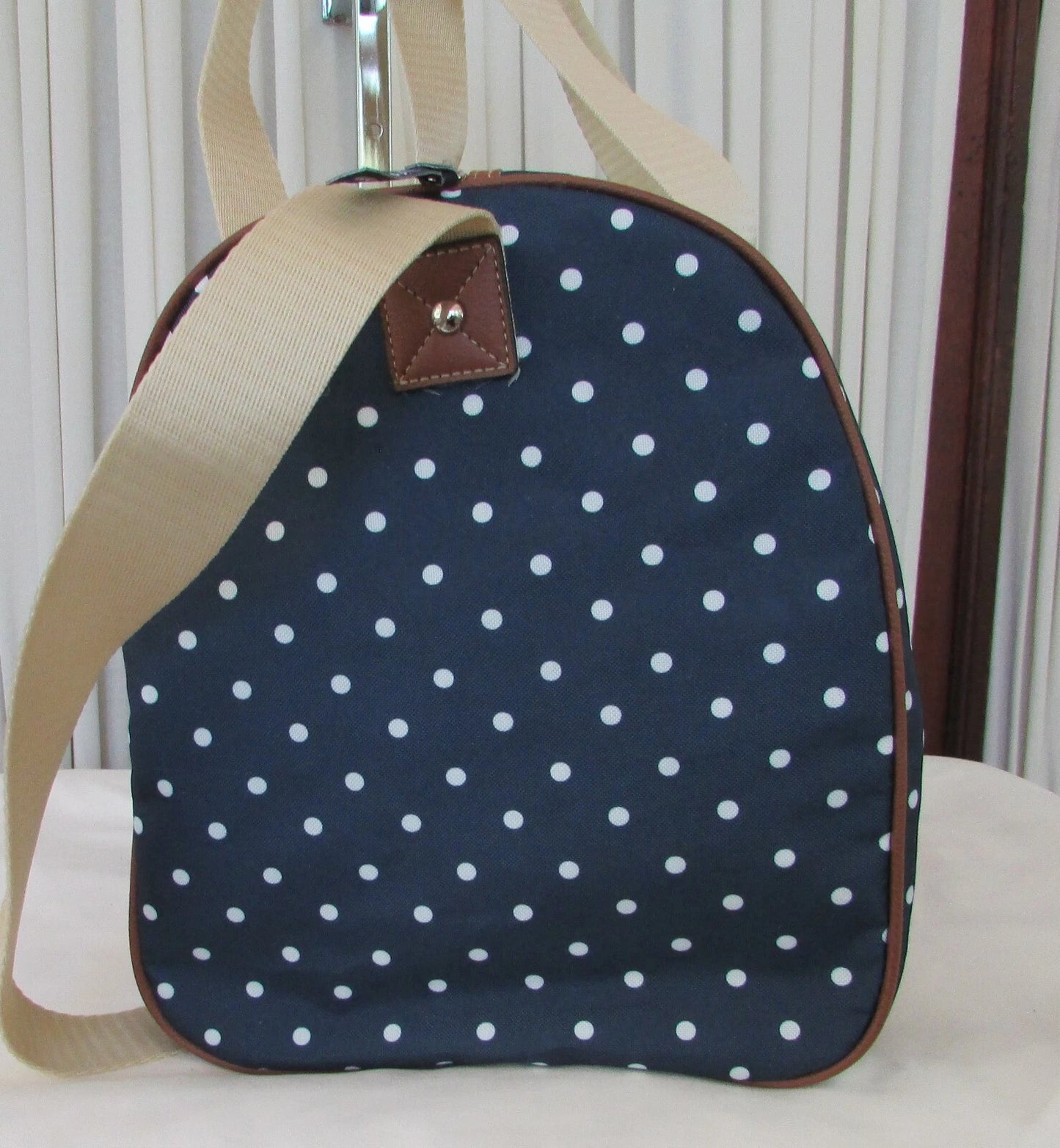 Lily Bloom Polka Dot Weekender Travel Carry-on Bag Duffel