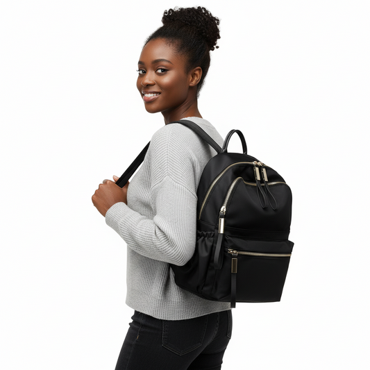 School Nylon Travel Multiple Pockets Backpack - Lily Bloom