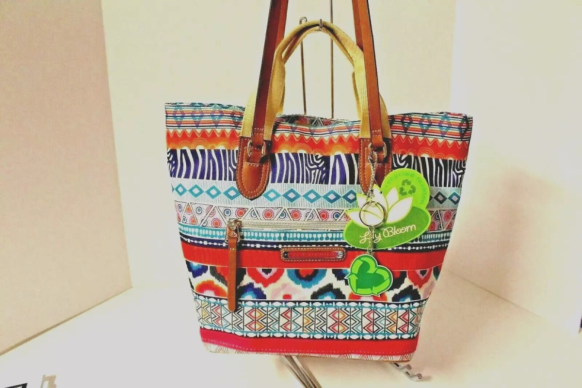Shopper Large Tote Shoulder Bag Purse - Lily Bloom