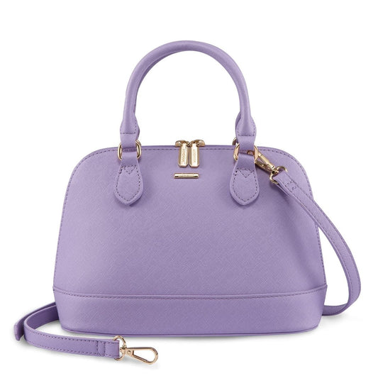 Small Crossbody Bag Double Zip Top Handle - Lily Bloom