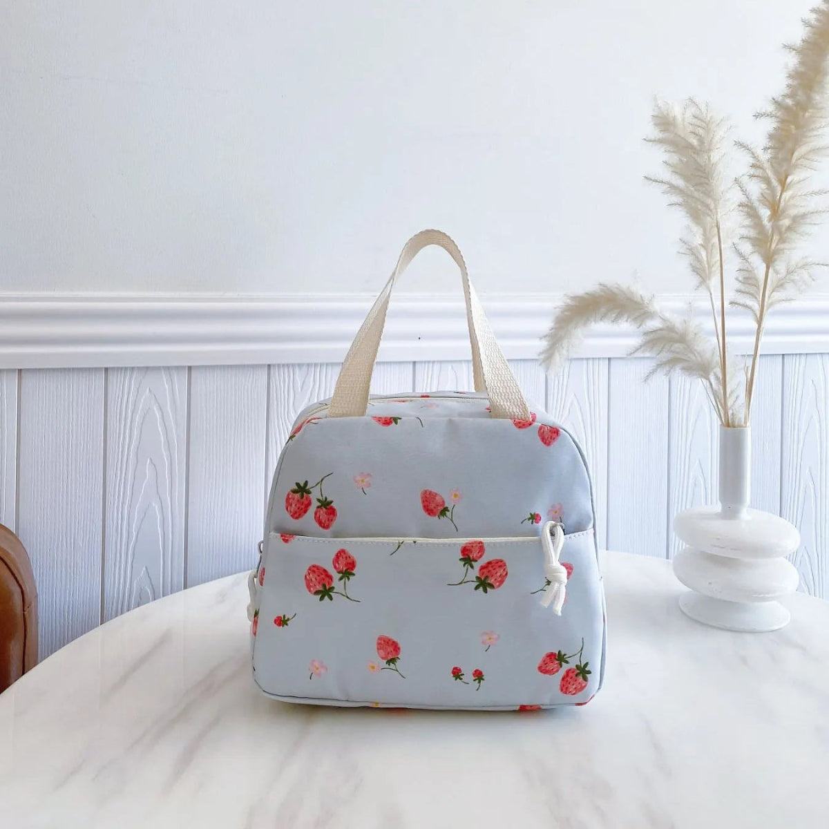 Strawberry Print Canvas Bag Set - Lily Bloom