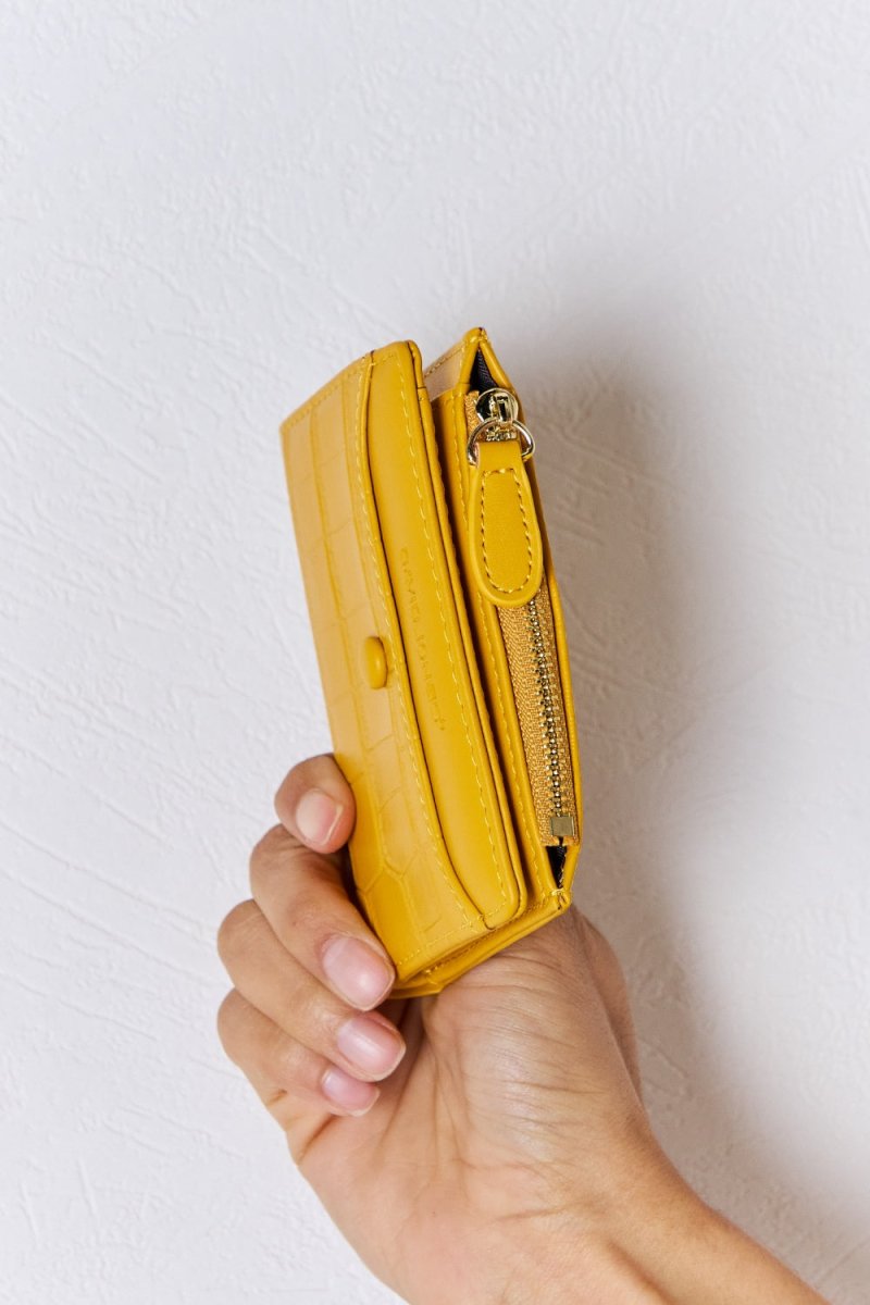 Texture Vegan Leather Mini Wallet - Lily Bloom