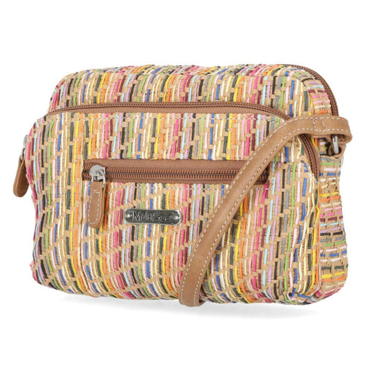 Top zip closure Crossbody Bag - Lily Bloom