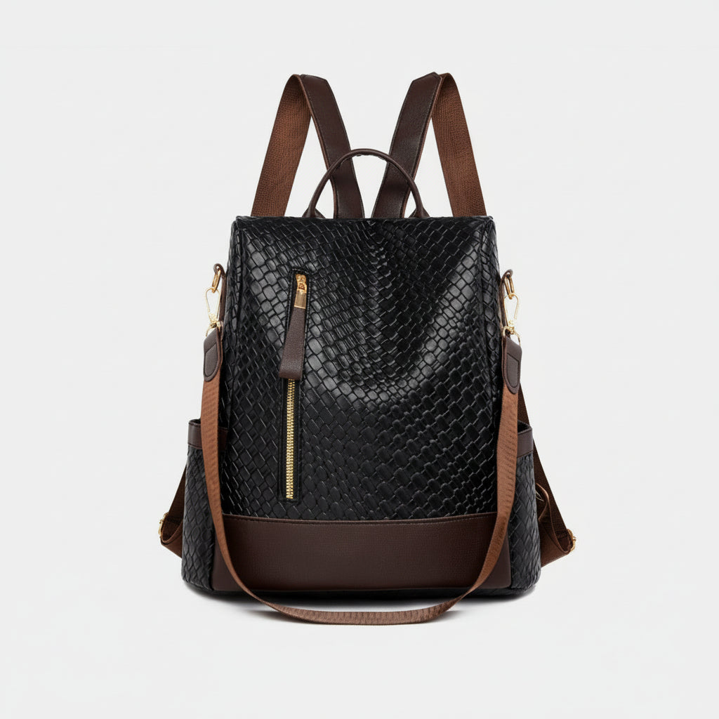 brouk and co vegan leather backpack Alpha (Green/Brown) This handsome Davidson backpack is excellent for everyday on the go needs Brouk and Co Alpha Backpack