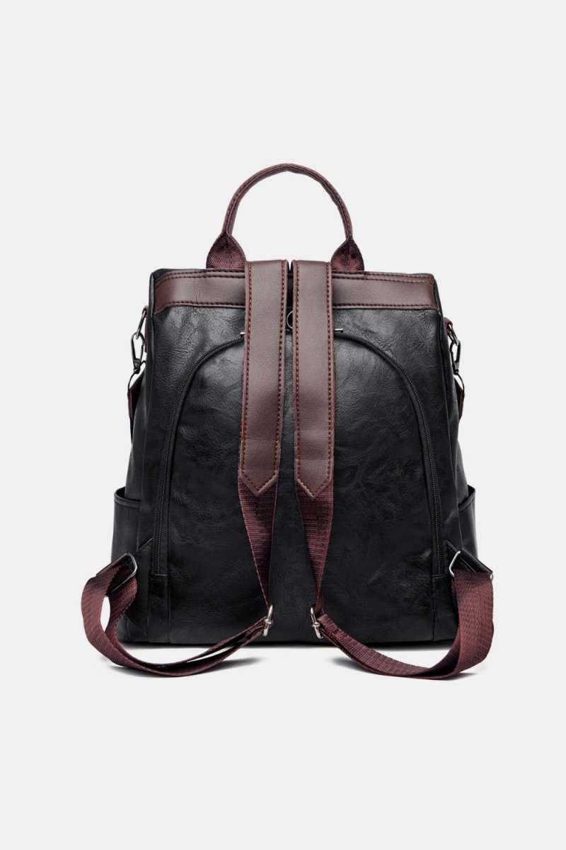 Vegan Leather Large Backpack Bag - Lily Bloom