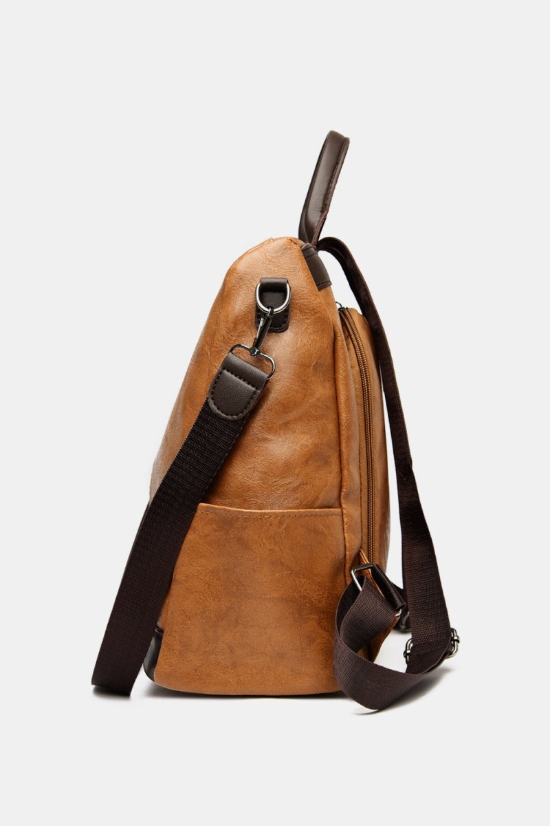 Vegan Leather Large Backpack Bag - Lily Bloom