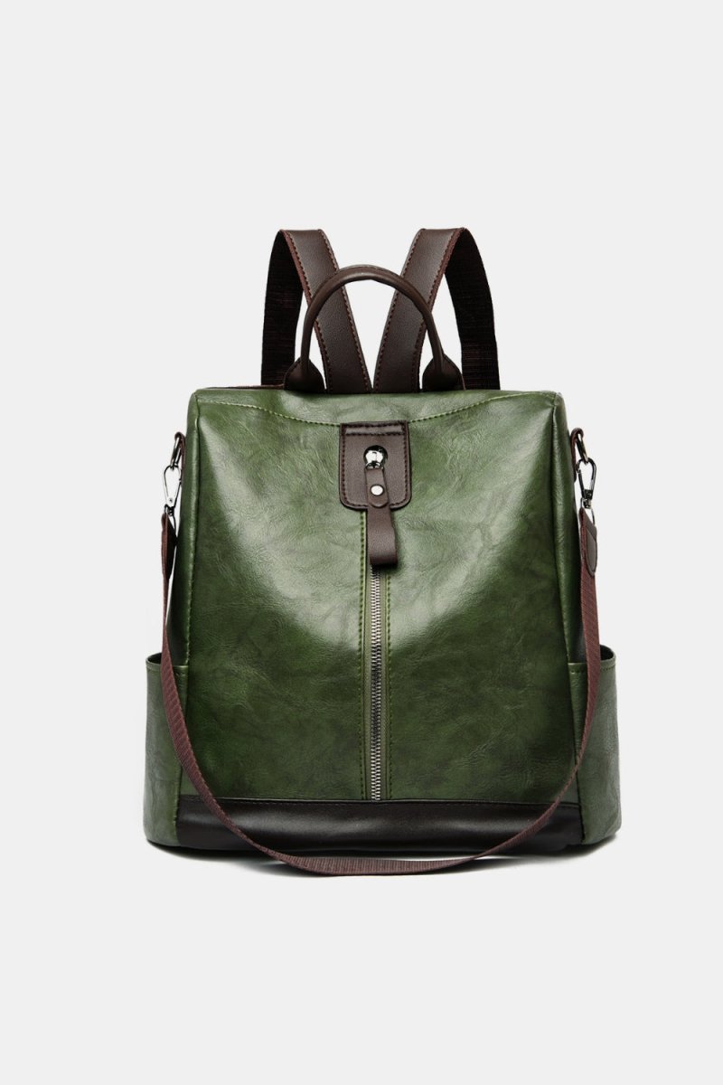 Vegan Leather Large Backpack Bag - Lily Bloom