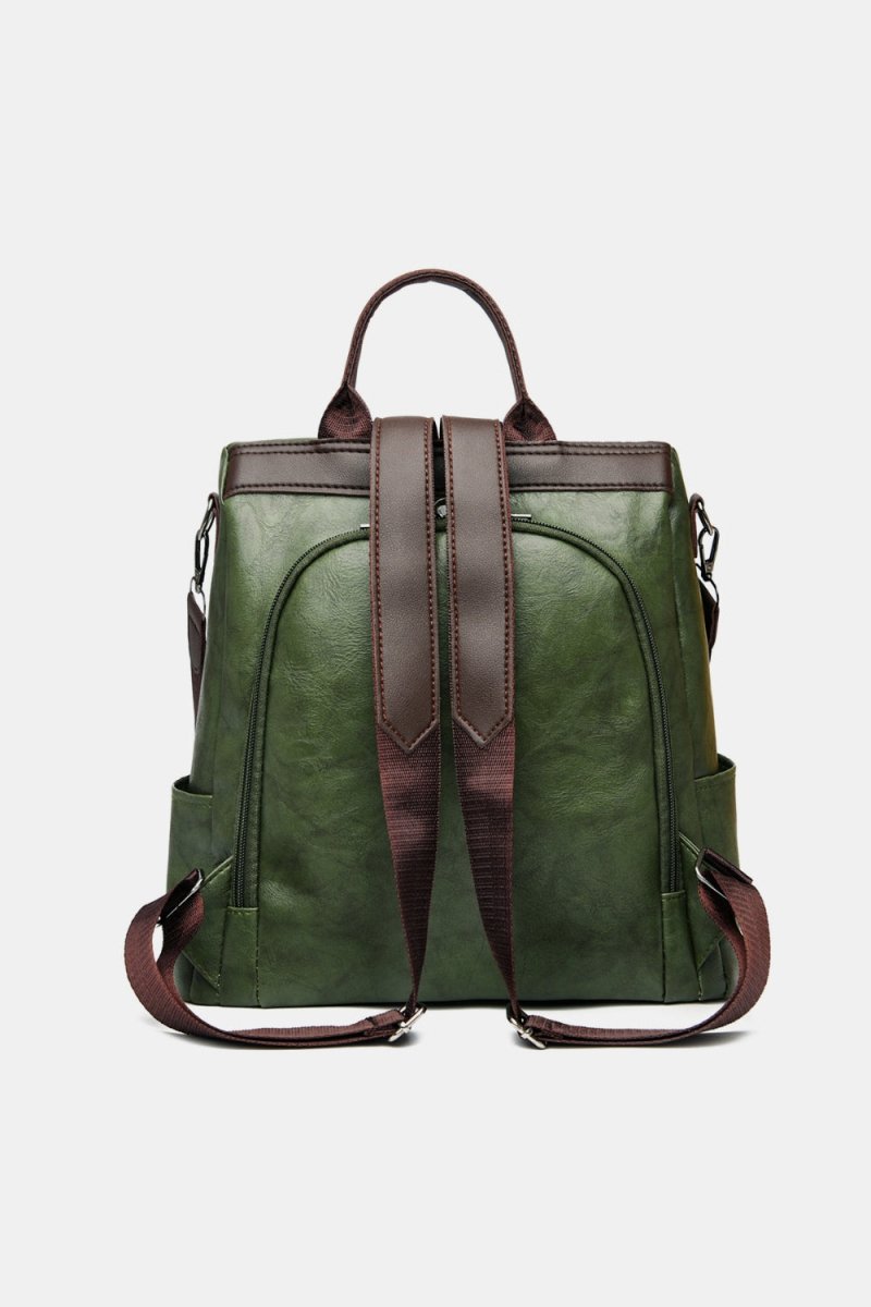 Vegan Leather Large Backpack Bag - Lily Bloom