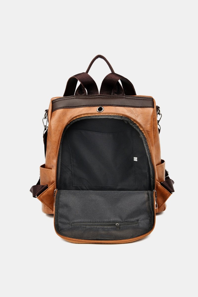 Vegan Leather Large Backpack Bag - Lily Bloom