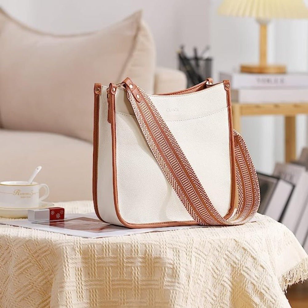 Versatile Elegance: Vegan Leather Crossbody with Adjustable Strap - Lily Bloom