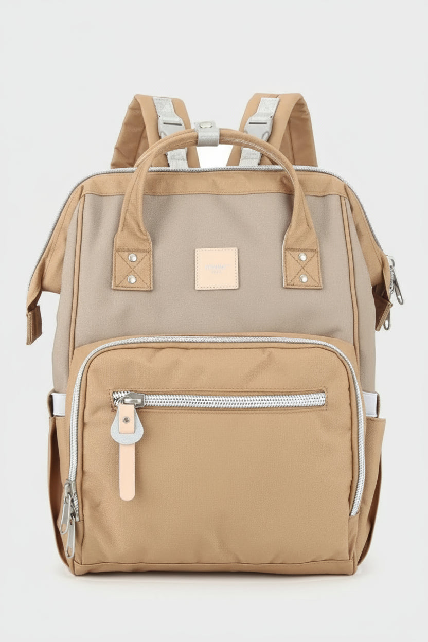 Waterproof Canvas Backpack Bag with Side Pockets - Lily Bloom