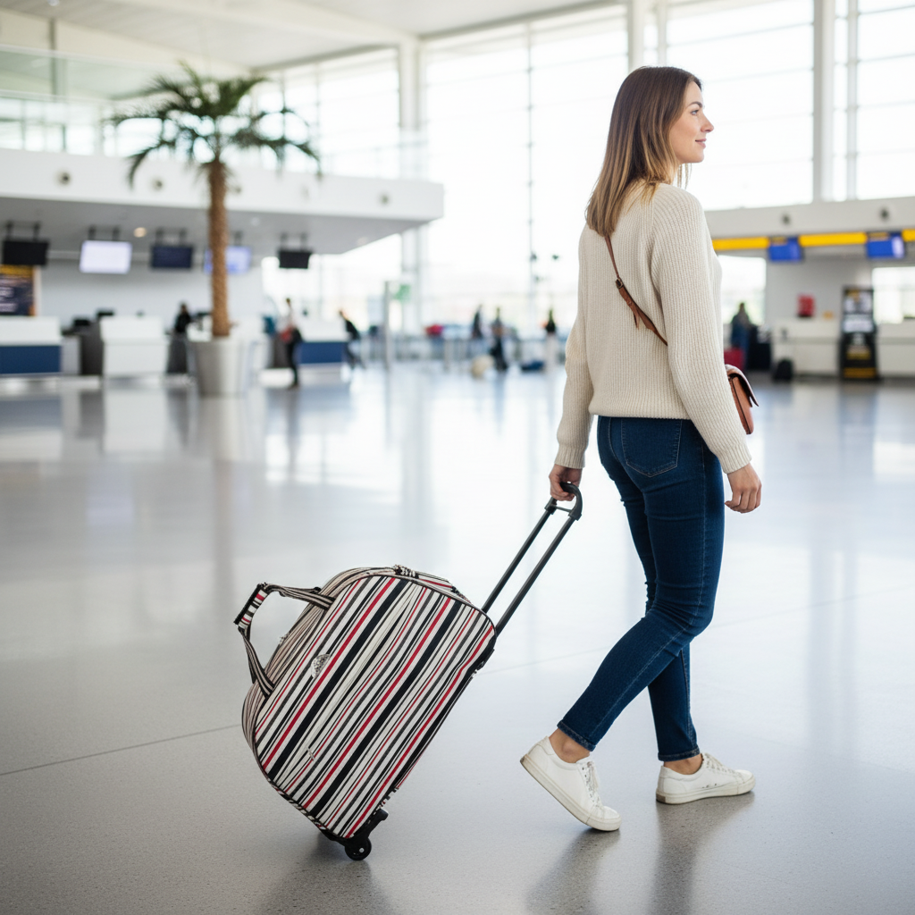 Waterproof Large Capacity Rolling Suitcase - Lily Bloom