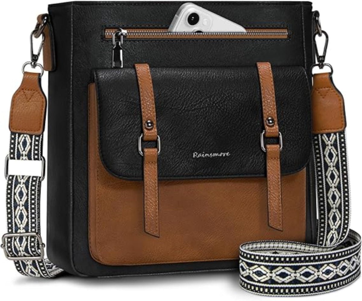 Waterproof Leather Crossbody Lightweight Shoulder Handbag - Lily Bloom