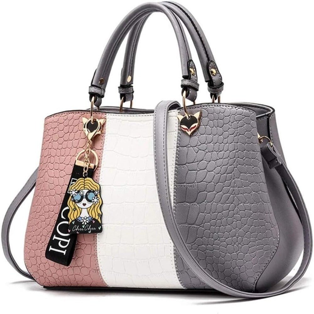 Women Handbag Purse Leather Satchel Shoulder Tote Bag - Lily Bloom