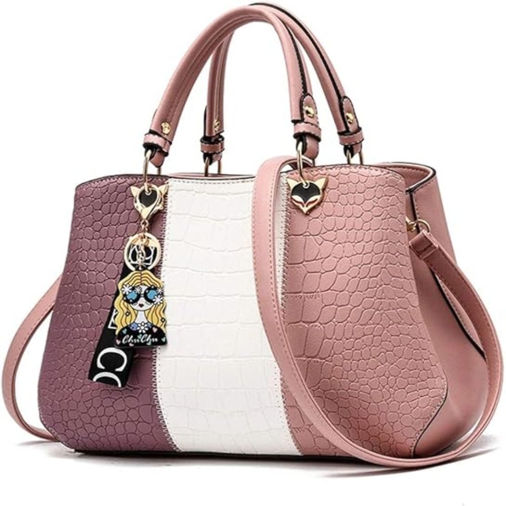 Women Handbag Purse Leather Satchel Shoulder Tote Bag - Lily Bloom