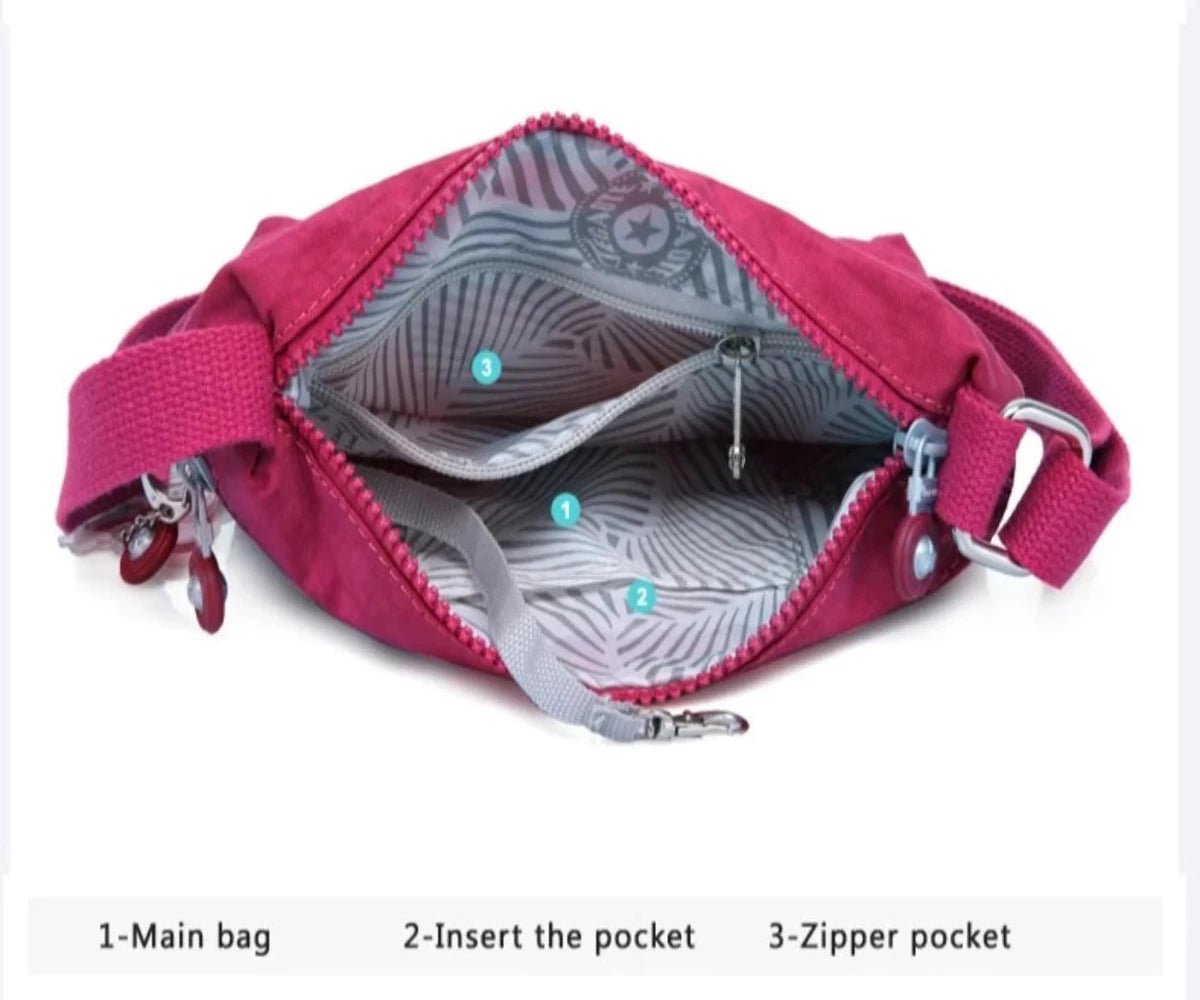 Women Messenger Shoulder Crossbody Bag - Lily Bloom