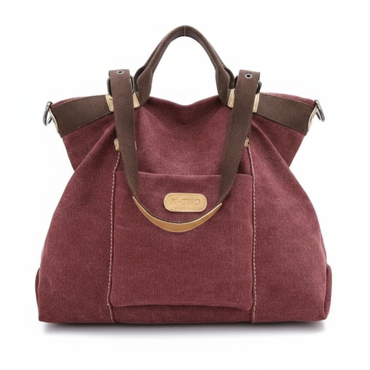 Women Shoulder Hobo Canvas Top Handle Tote Crossbody Handbag - Lily Bloom