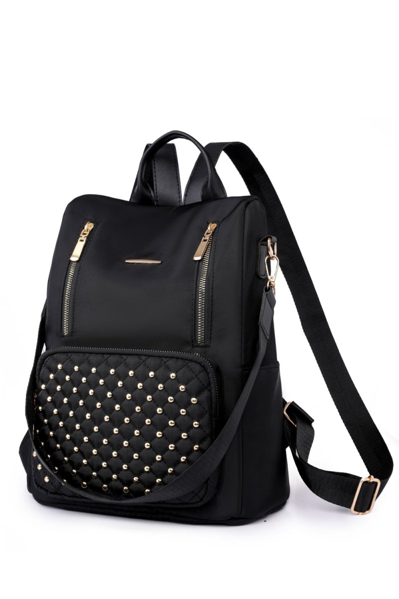 Zipper Pocket Beaded Backpack - Lily Bloom