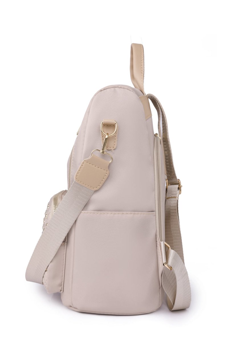 Zipper Pocket Beaded Backpack - Lily Bloom
