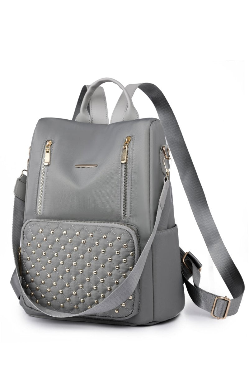 Zipper Pocket Beaded Backpack - Lily Bloom