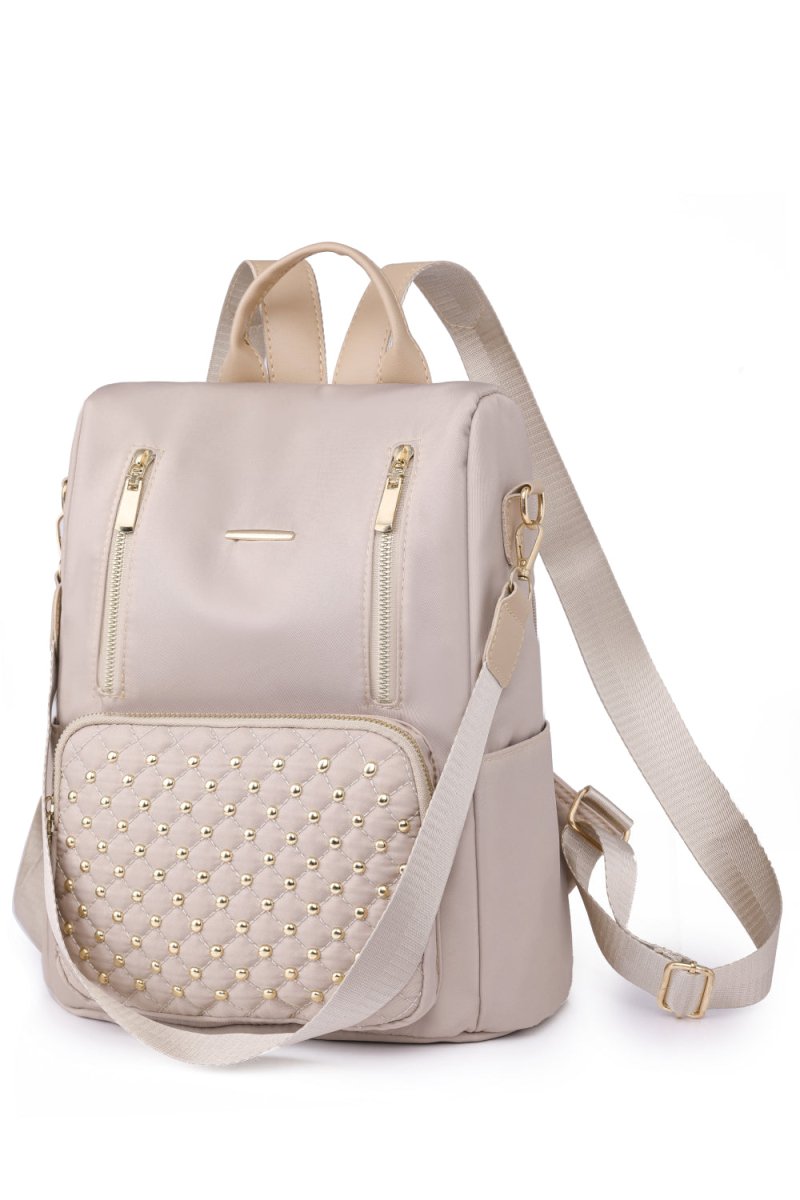 Zipper Pocket Beaded Backpack - Lily Bloom