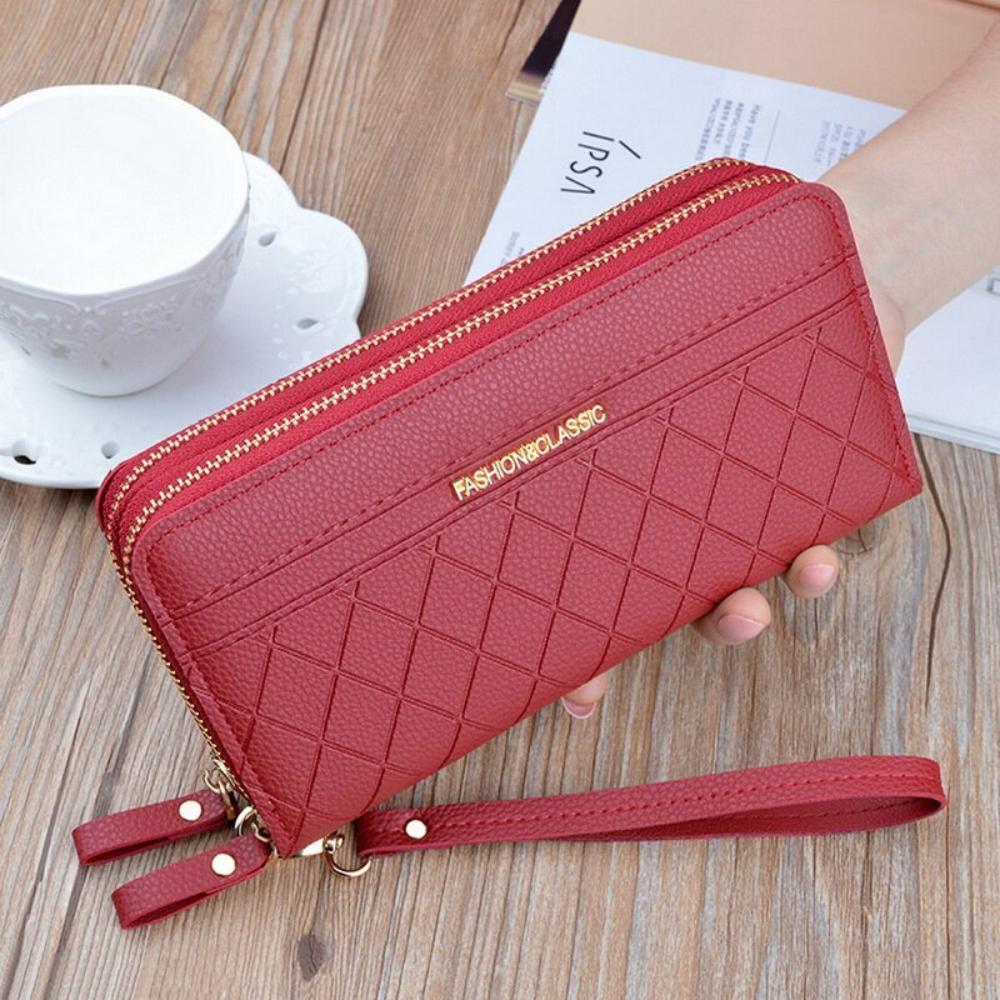 Wallets Wrist Let Handbag Zipper Coin Purse Cards ID Holder Clutch Wallet - Lily Bloom