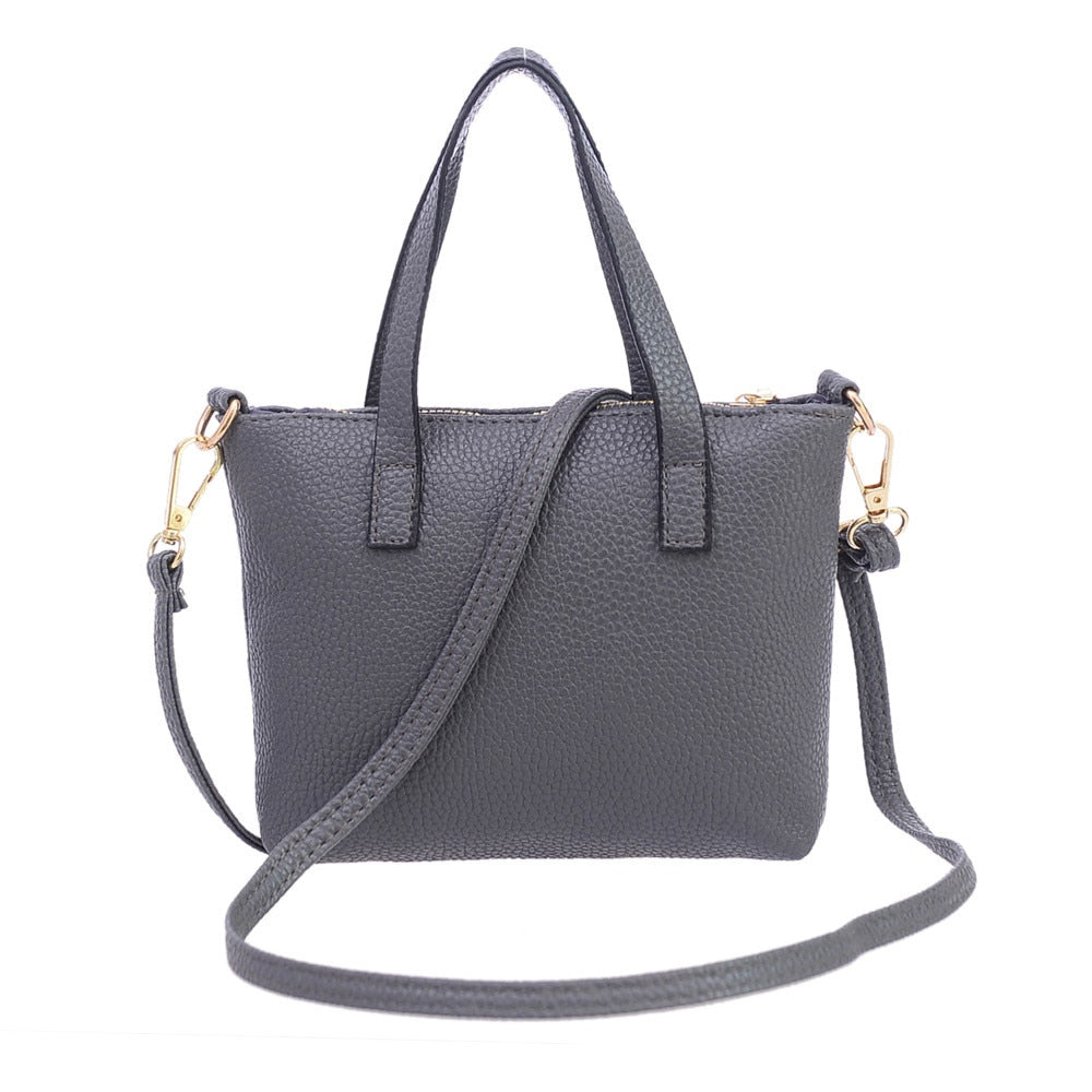 Leather Soft Shoulder Messenger Cross-body Bag - Lily Bloom