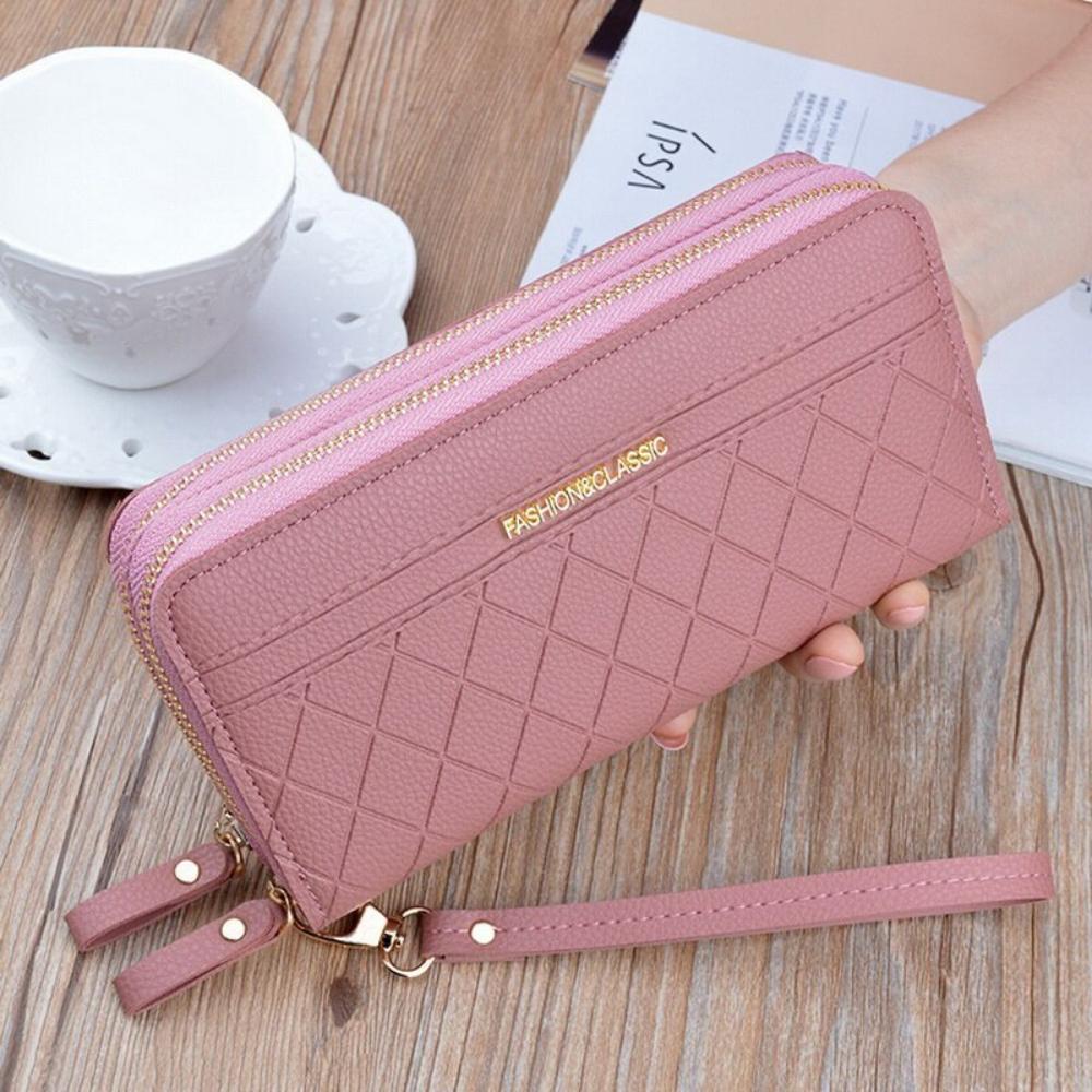 Wallets Wrist Let Handbag Zipper Coin Purse Cards ID Holder Clutch Wallet - Lily Bloom