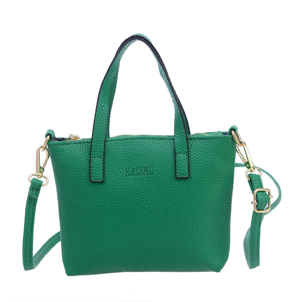 Leather Soft Shoulder Messenger Cross-body Bag - Lily Bloom
