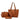 Women Fashion Handbags Tote Bag Shoulder Bag Top Handle Satchel Purse Set 4pcs (Brown B) - Lily Bloom