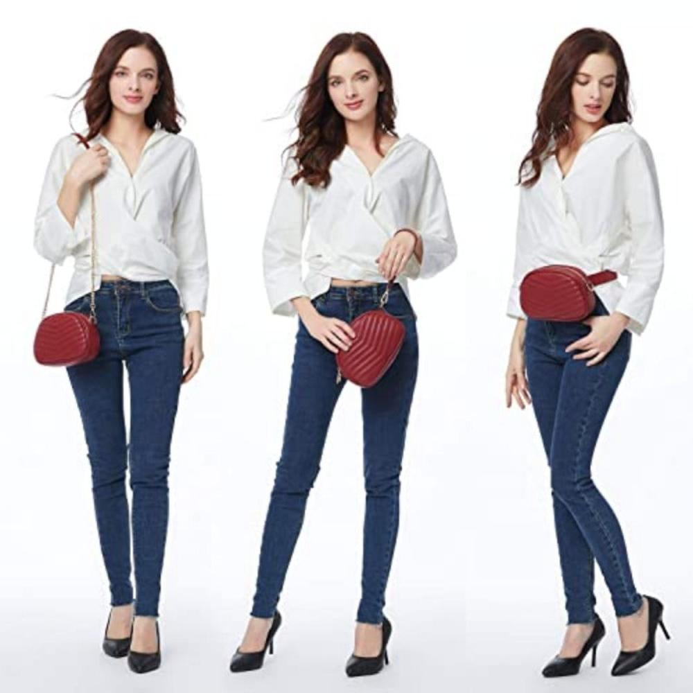 3 in 1 Fashion Fanny Pack Waist Bag Stylish Crossbody Purse Belt Bag - Lily Bloom