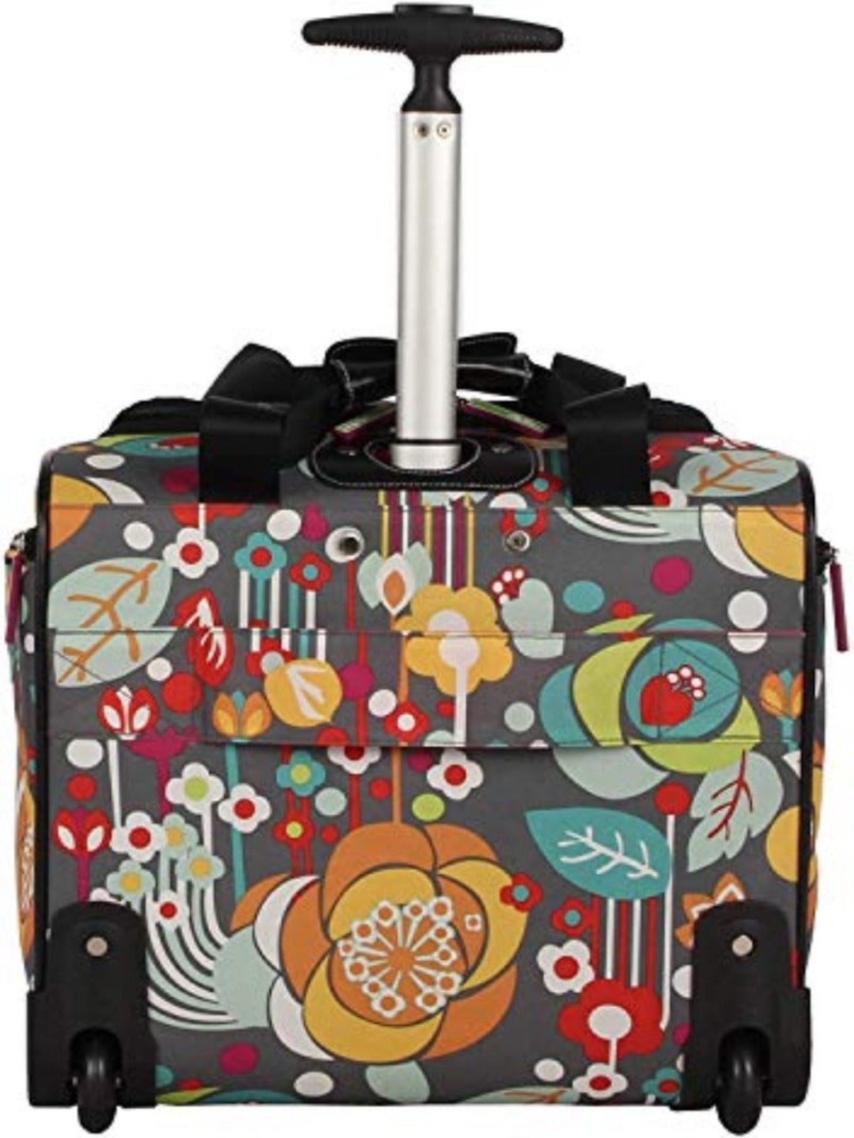 Lily Bloom Designer 15 Inch Carry On - Travel Luggage - Lightweight- Rolling Wheels Suitcase - Under Seat Rolling Bag - Lily Bloom