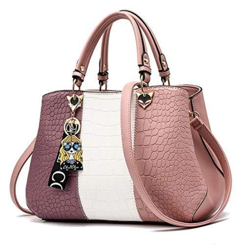 Women Handbag Purse Leather Satchel Shoulder Tote Bag - Lily Bloom