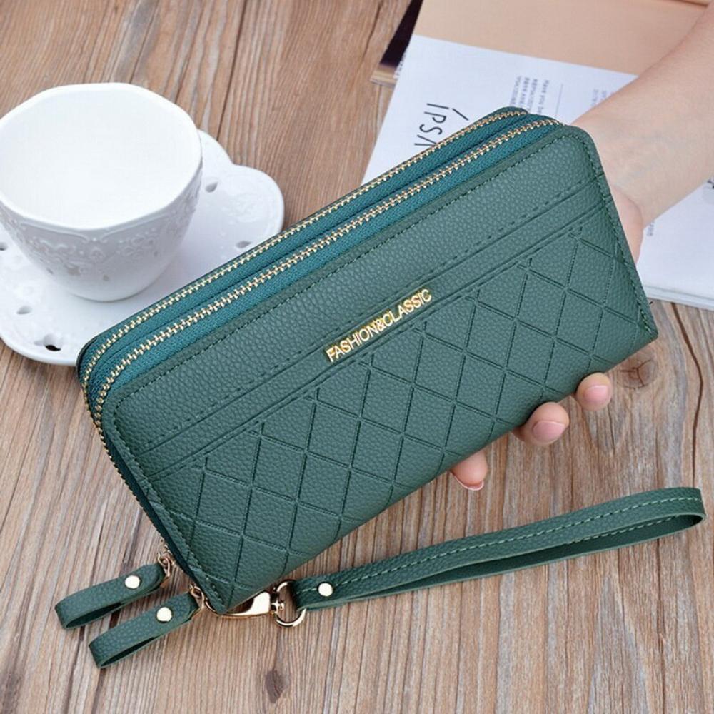 Wallets Wrist Let Handbag Zipper Coin Purse Cards ID Holder Clutch Wallet - Lily Bloom