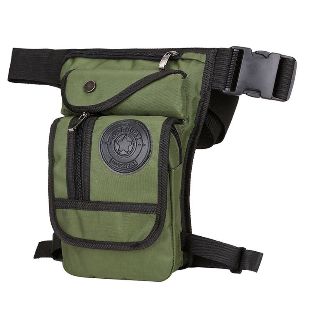 Men Waterproof Nylon Drop Leg Bag Fanny Waist Pack Thigh Belt Hip Bum Military Tactical Motorcycle Riding Multi purpose Pouch - Lily Bloom