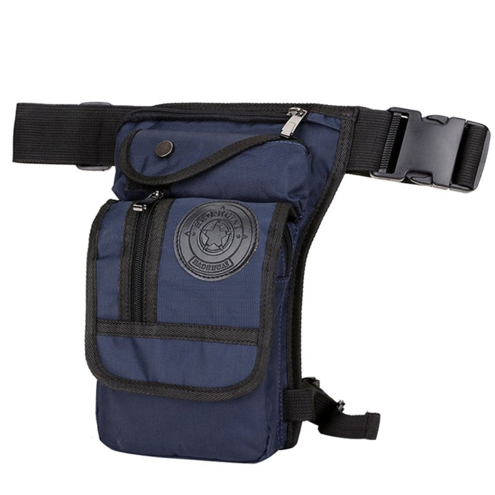 Men Waterproof Nylon Drop Leg Bag Fanny Waist Pack Thigh Belt Hip Bum Military Tactical Motorcycle Riding Multi purpose Pouch - Lily Bloom