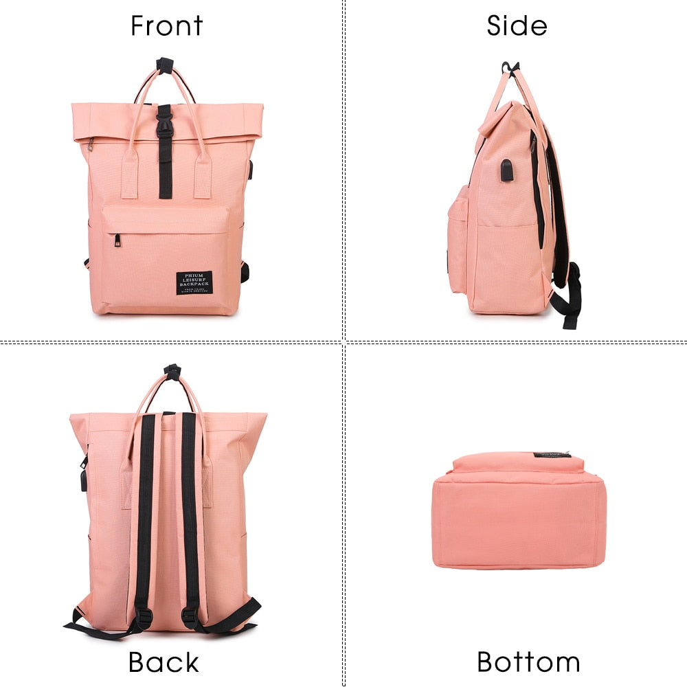 Casual Travel Bag-pack Laptop Bag - Lily Bloom
