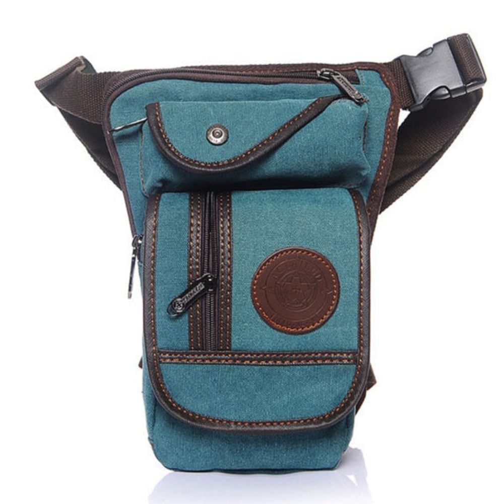 Canvas Waist Drop Leg Bag Thigh Hip Belt Bum Tactical Shoulder Bag - Lily Bloom