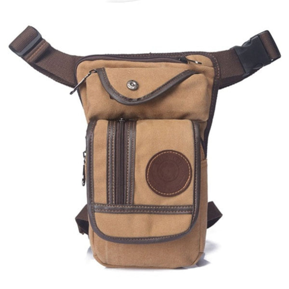 Canvas Waist Drop Leg Bag Thigh Hip Belt Bum Tactical Shoulder Bag - Lily Bloom