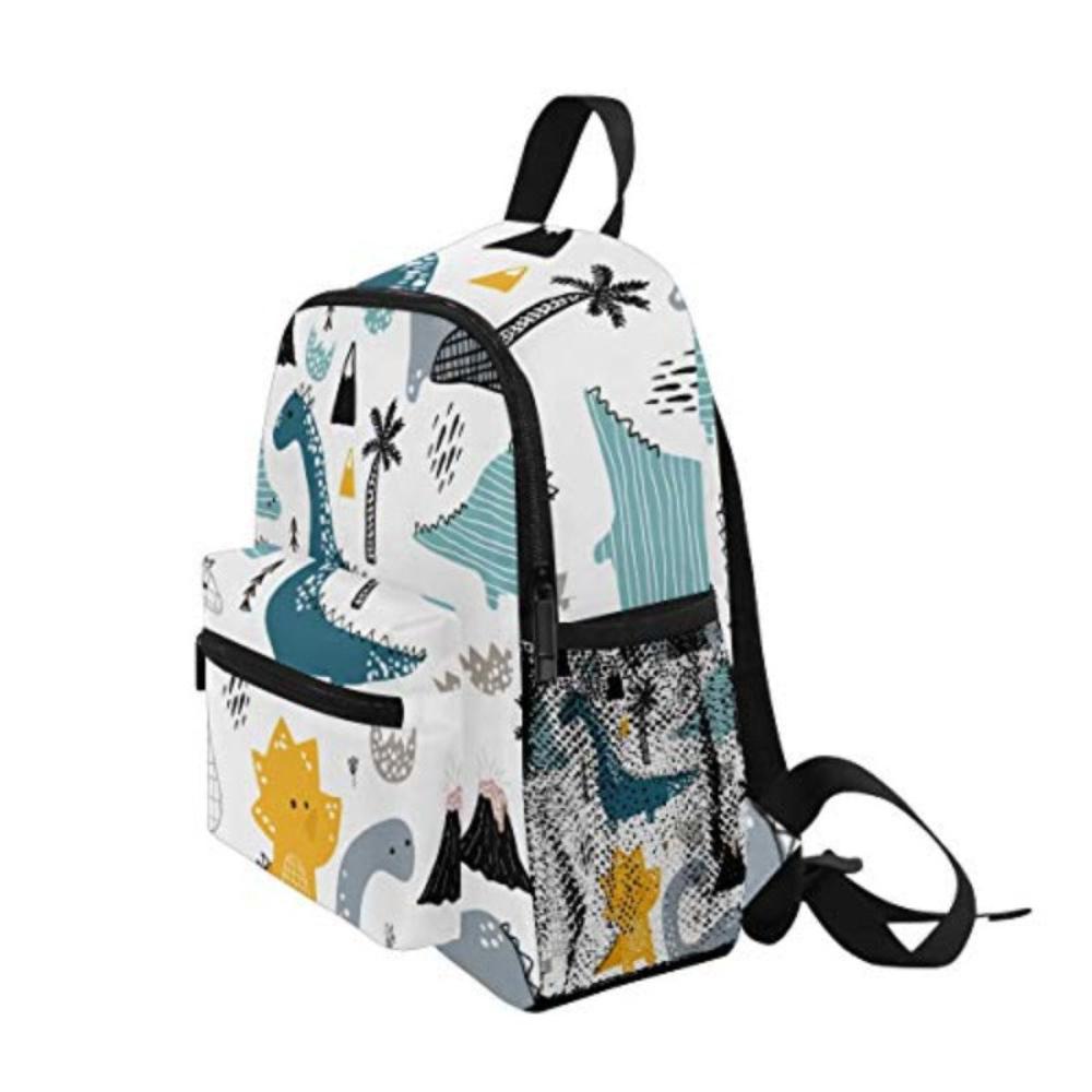 Toddler Backpack Dinosaur Schoolbag Girls Preschool Nursery Travel Bag with Chest Clip - Lily Bloom