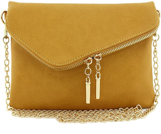 Envelope Wristlet Clutch Chain Strap Crossbody Bag | Lily Bloom