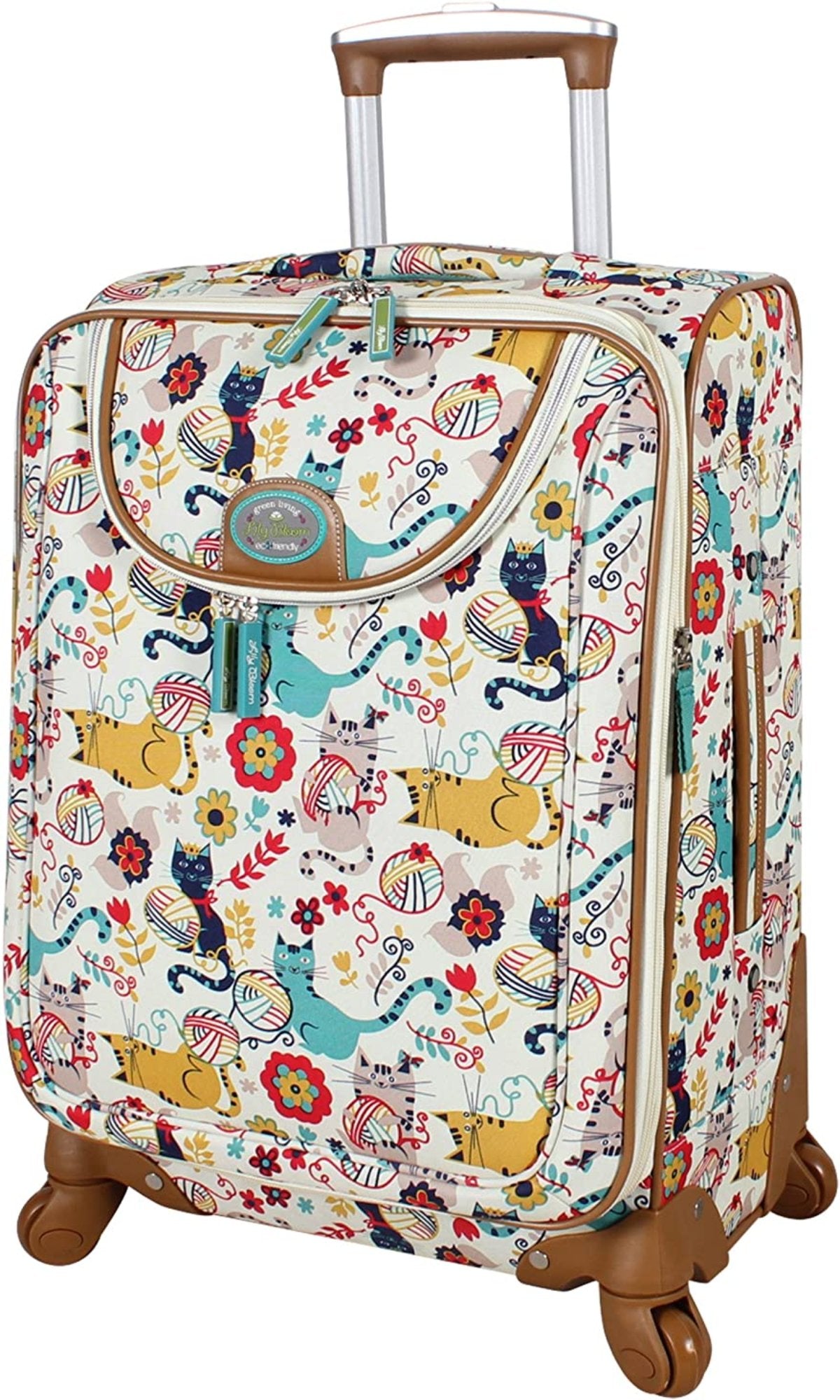Luggage Carry On Expandable Design Pattern Suitcase With Spinner Wheels 20in - Lily Bloom Store