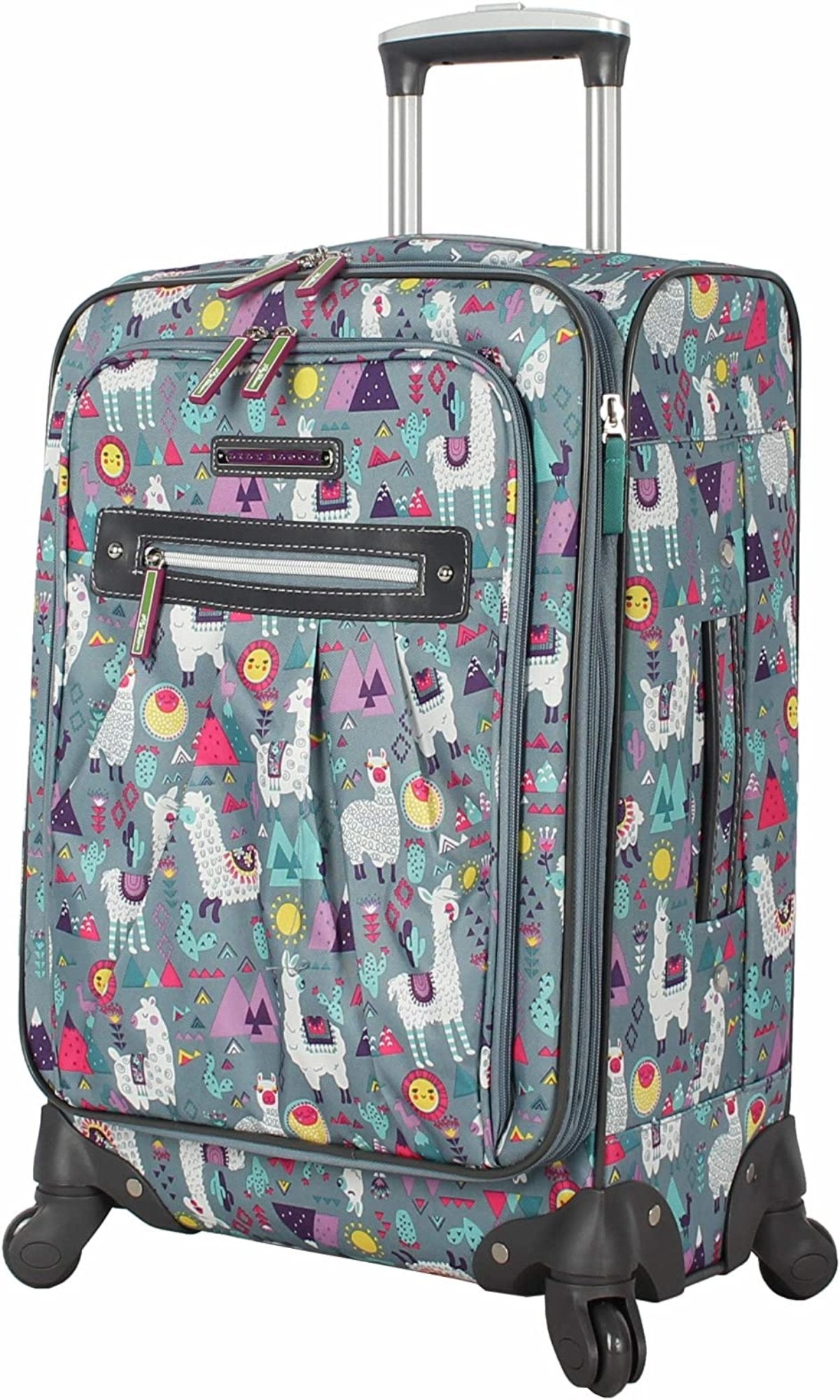 Luggage Carry On Expandable Design Pattern Suitcase With Spinner Wheels 20in - Lily Bloom Store
