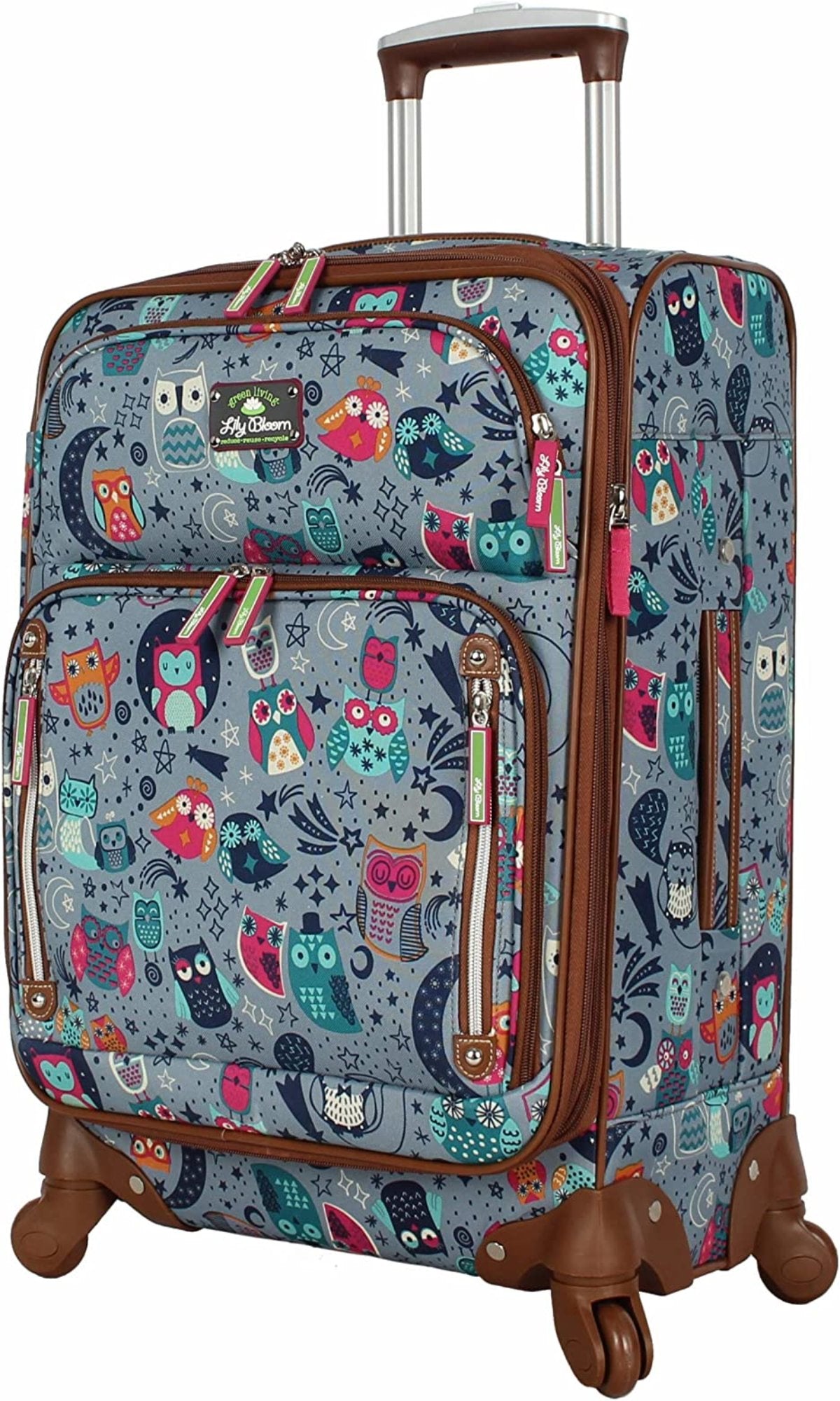 Luggage Carry On Expandable Design Pattern Suitcase With Spinner Wheels 20in - Lily Bloom Store
