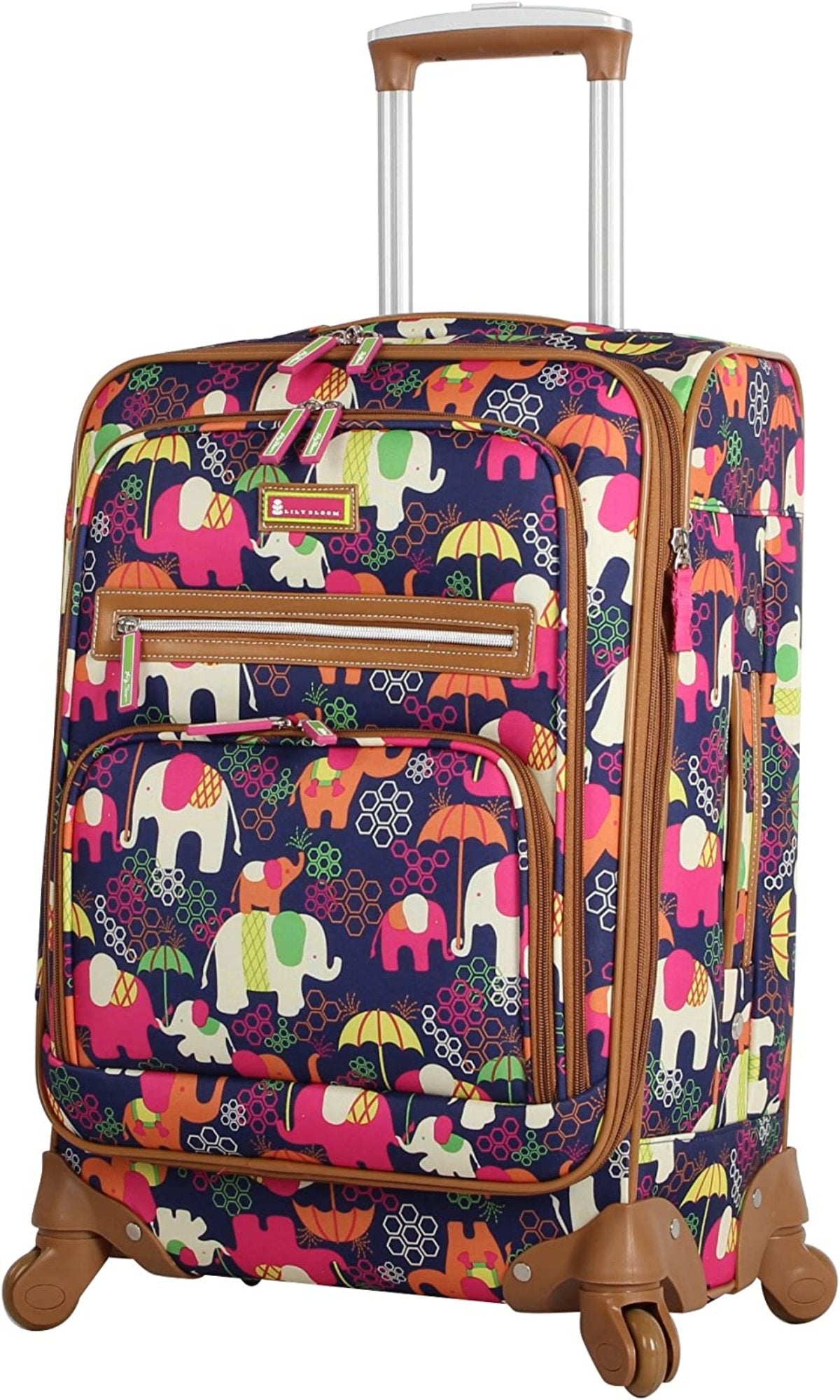 Luggage Carry On Expandable Design Pattern Suitcase With Spinner Wheels 20in - Lily Bloom Store