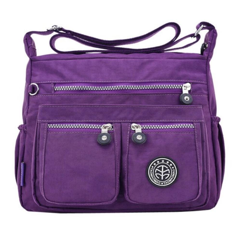 Fashionable Nylon Shoulder Bag with Multiple Pockets | Lily Bloom