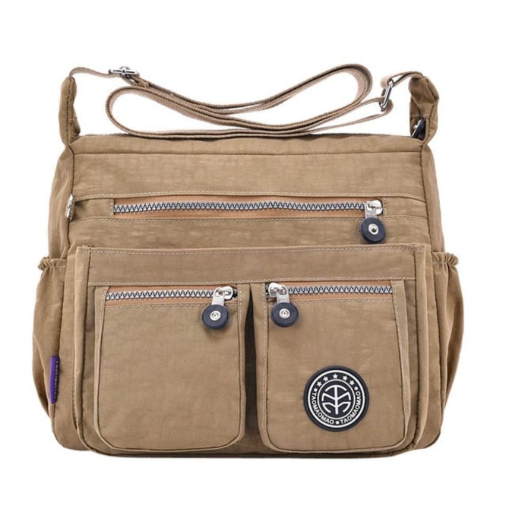 Fashionable Nylon Shoulder Bag with Multiple Pockets | Lily Bloom