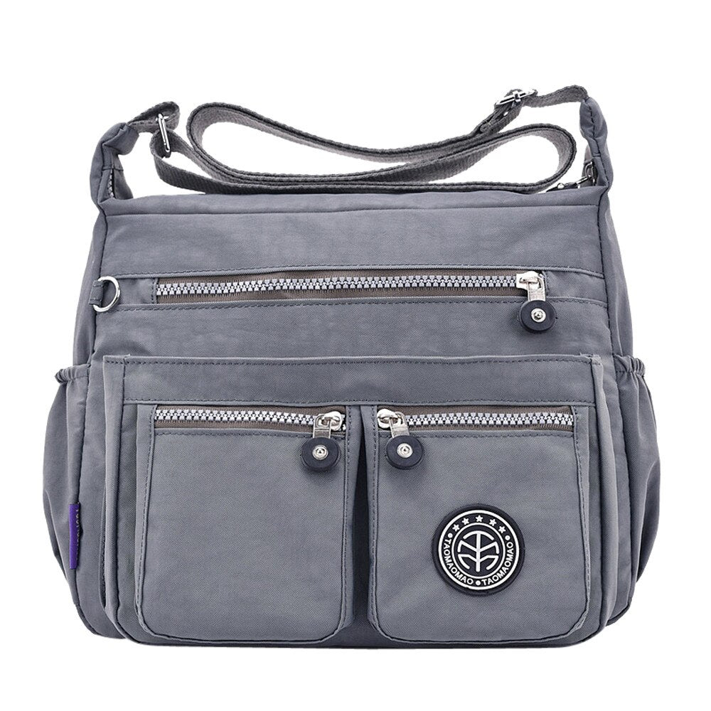Fashionable Nylon Shoulder Bag with Multiple Pockets | Lily Bloom